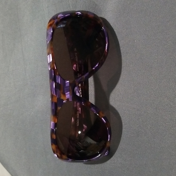 💕ALAIN MIKLI💕 Marmion Sunglasses Aviator Violet Spotted Tortoise Brown Lenses - Picture 7 of 16